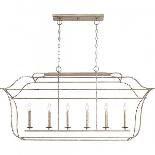 Quoizel GLY648CS Gallery Island light century silver leaf Island Light