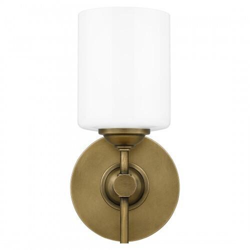 Quoizel ARI8605WS Aria Wall 1 light weathered brass Wall Sconce