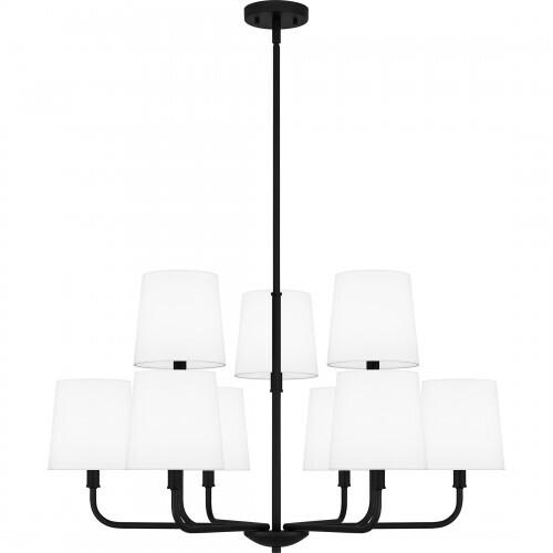 Quoizel GGR5032MBK Gallagher Chandelier 9 lights matte black Chandelier