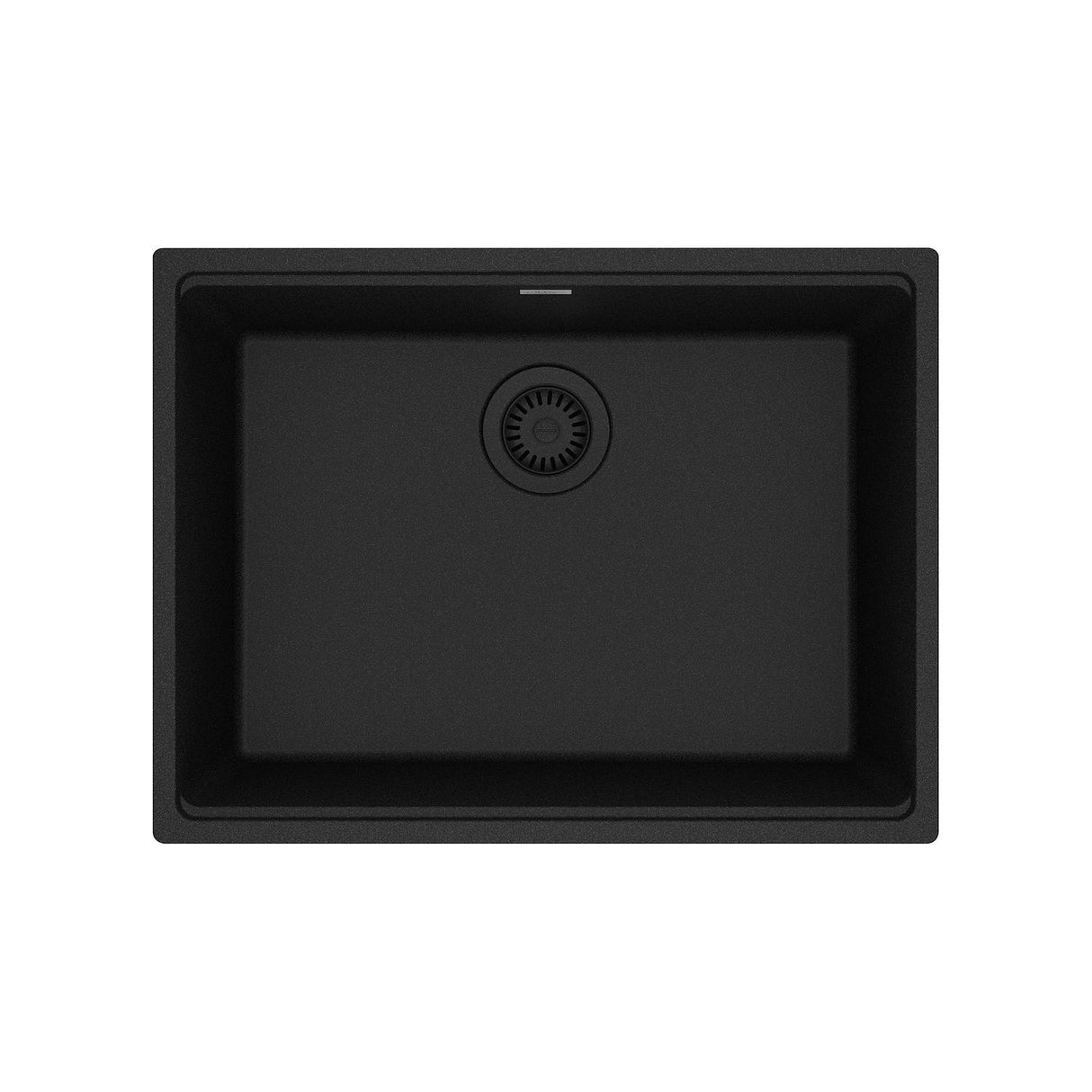 FRANKE MAG11023-ONY Maris Undermount 25-in x 18.94-in Granite Single Bowl Kitchen Sink in Onyx In Onyx