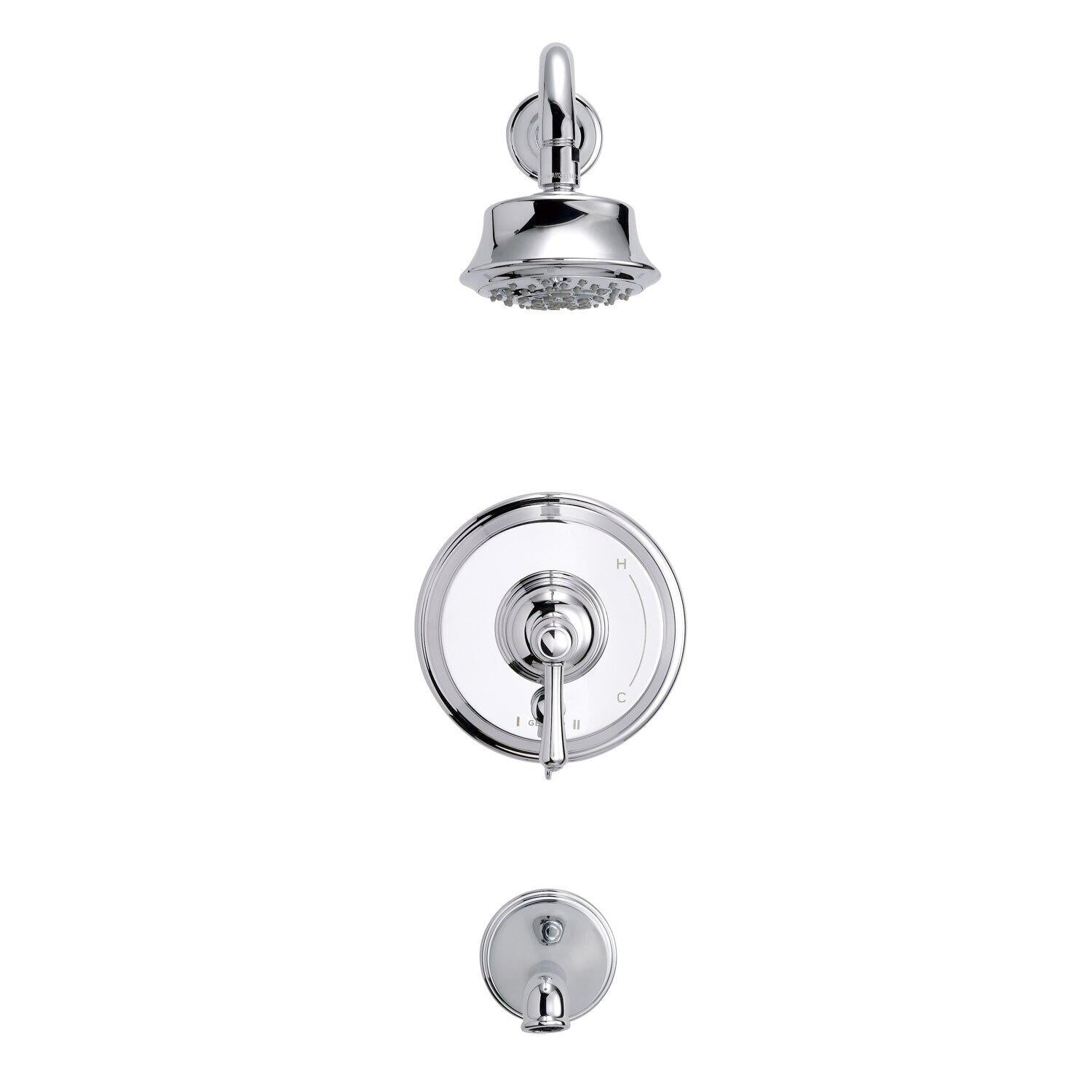 Gerber D500057TC Chrome Opulence Tub & Shower Trim Kit, 1.75GPM