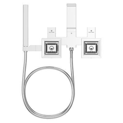 Pfister Polished Chrome Wall Mount Tub Filler Without Handles LG6-3VRVC