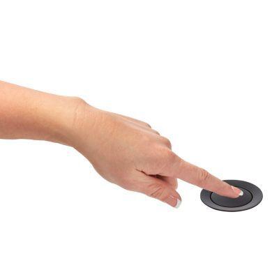 Pfister Matte Black Push and Seal All Metal Drain 972-101B