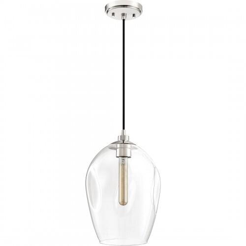 Quoizel NGA1510PK Nostalgia Mini pendant 1 light polished nickel Mini Pendant