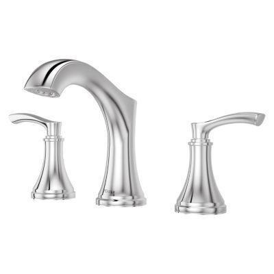 Pfister Polished Chrome 2-handle 8" Widespread Bathroom Faucet LG49-WD0C