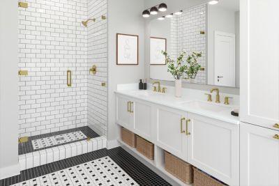 Pfister Brushed Gold 2-handle 8" Widespread Bathroom Faucet LG49-COL0BG