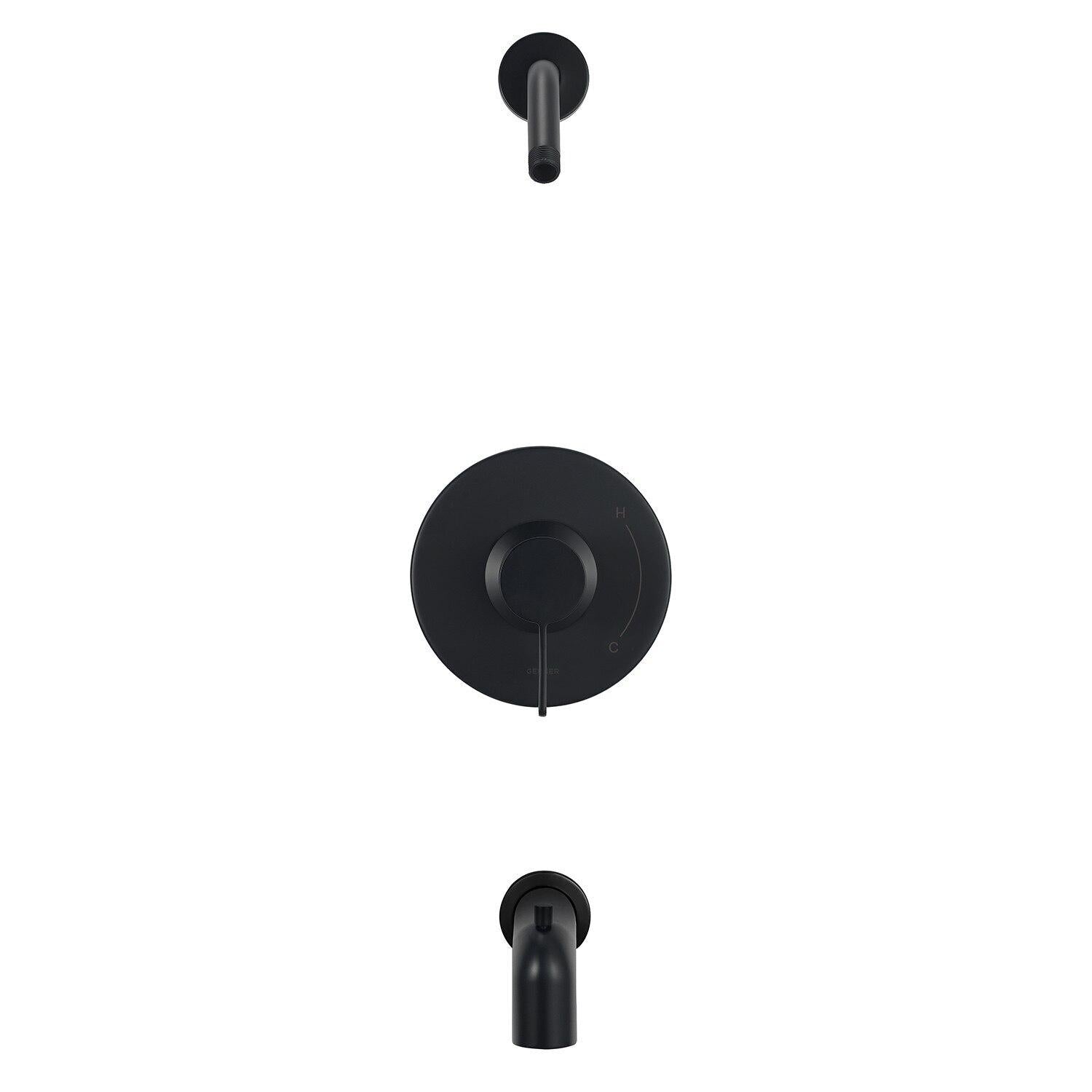 Gerber D520030LSBNTC Brushed Nickel Amalfi Tub & Shower Trim Kit, Without Showerhead