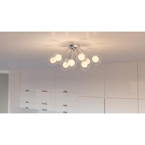 Quoizel PCSB1722C Spellbound 9 light semi flush chrome Semi-Flush Mount