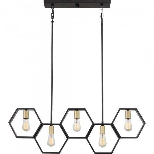 Quoizel BSK540EK Bismarck 5 light island earth black Island Light
