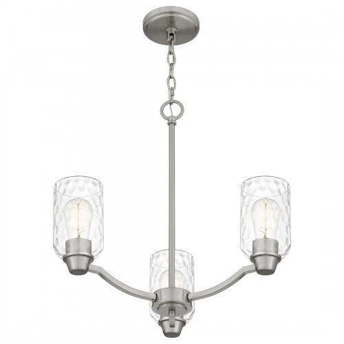 Quoizel ACA5020BN Acacia Chandelier 3 lights brushed nickel Chandelier