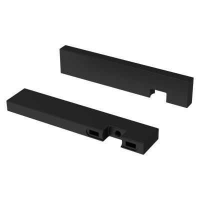 Verve Lever Handle Kit for Wall Mounted Tub Filler in Matte Black