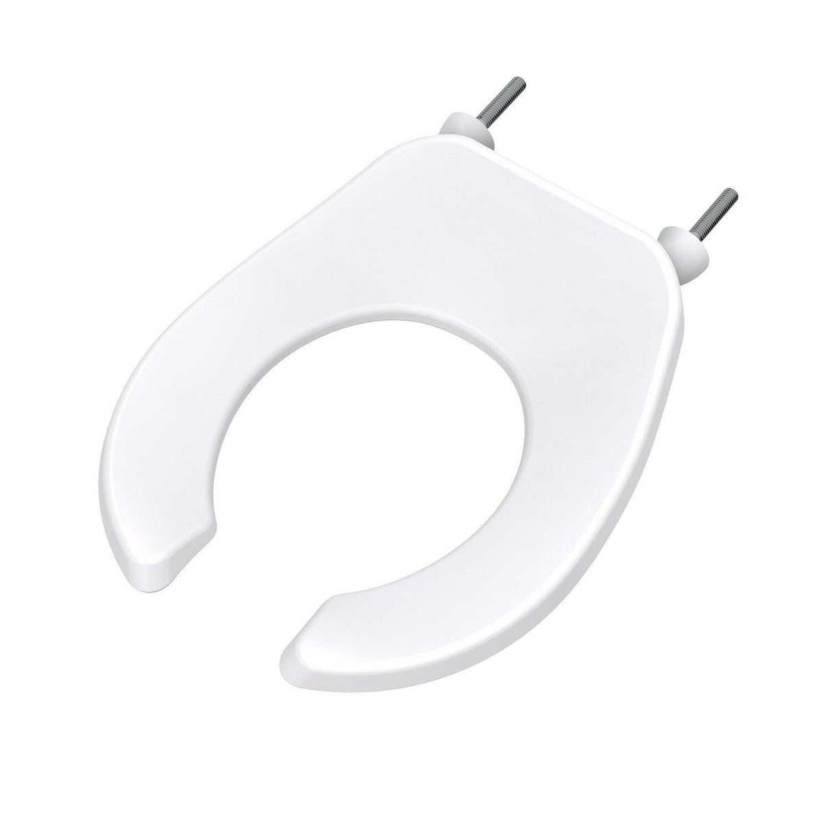 Gerber G0099215 White Commercial Open Front Toilet Seat Without Cover