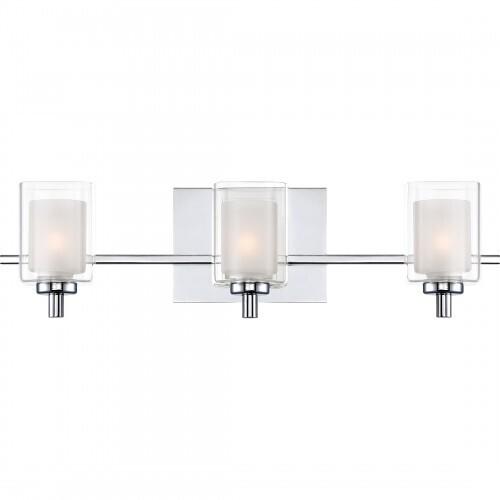 Quoizel KLT8603CLED Kolt Led bath fixture 3 light polished chrome Bath Light