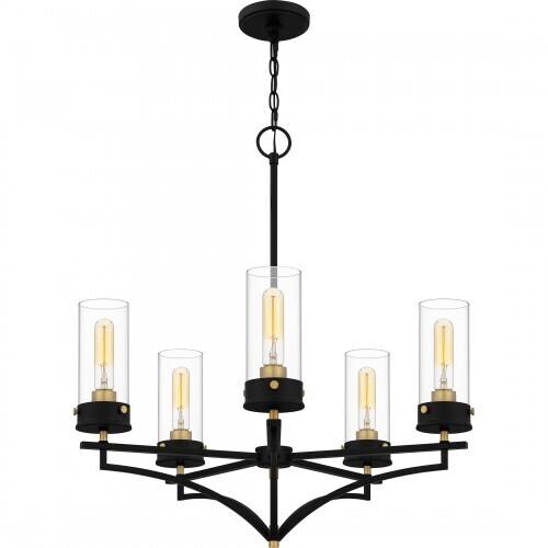 Quoizel HLS5026MBK Hillside Chandelier 5 lights matte black Chandelier