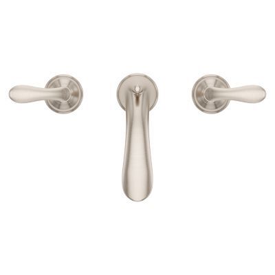 Pfister Brushed Nickel Avalon Widespread Lavatory Faucet LG49-CB1K