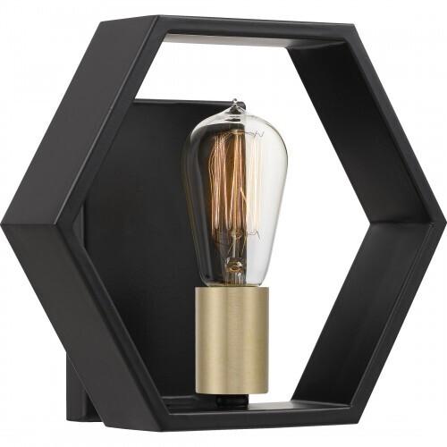 Quoizel BSK8701EK Bismarck 1 light wall sconce earth black Wall Sconce