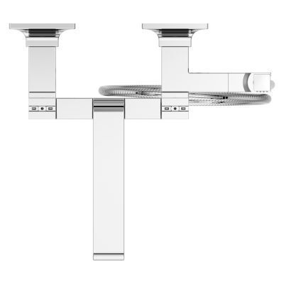 Pfister Polished Chrome Wall Mount Tub Filler Without Handles LG6-3VRVC