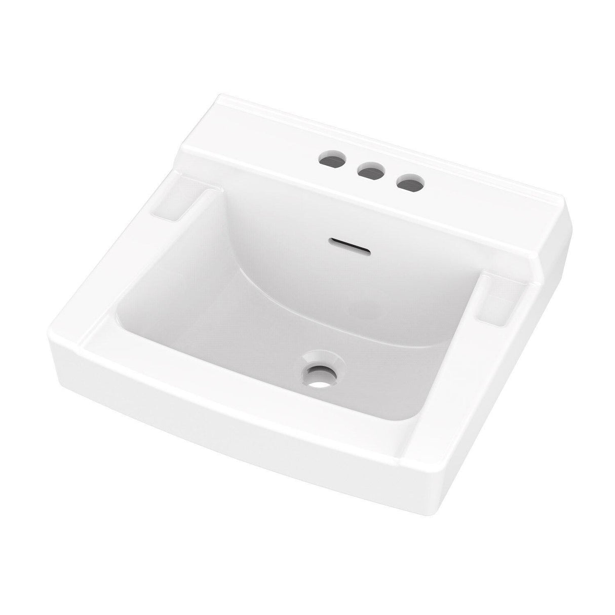 Gerber G0012314 White Plymouth 4" Centers Wall Hung Bathroom Sink