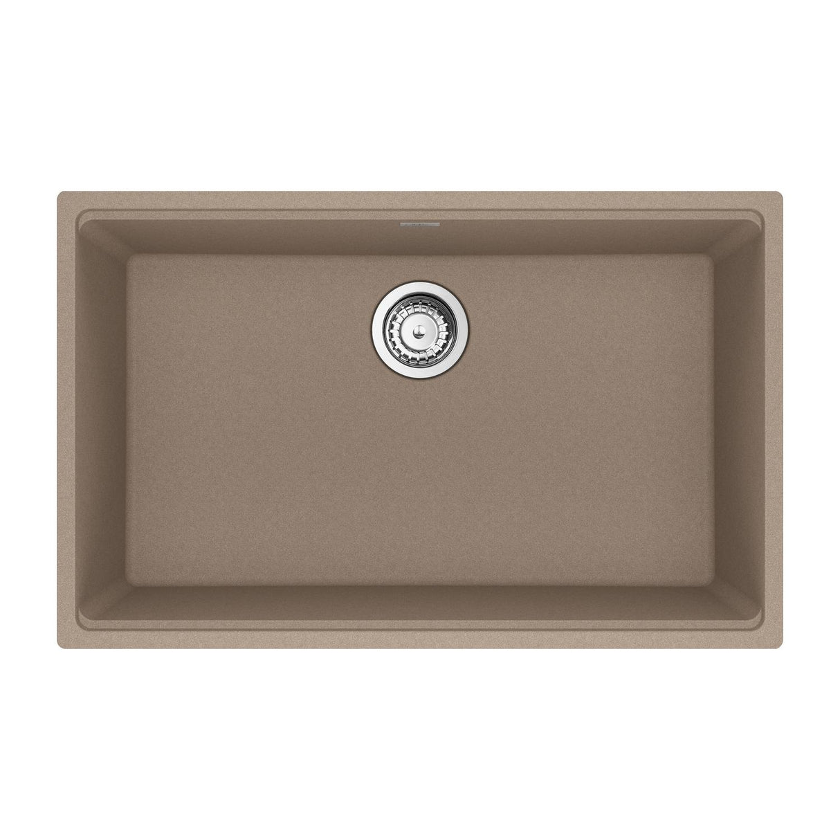 FRANKE MAG11028-OYS-S Maris Undermount 33-in x 22-in Granite Single Bowl Kitchen Sink in Oyster In Oyster