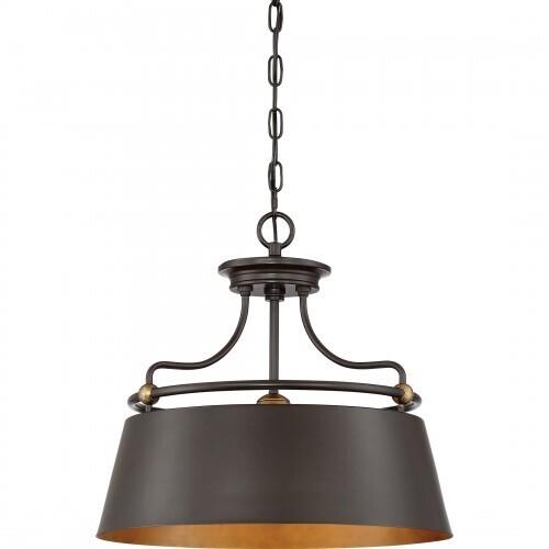Quoizel FV2818WT Fairview Pendant western bronze 3lts Pendant