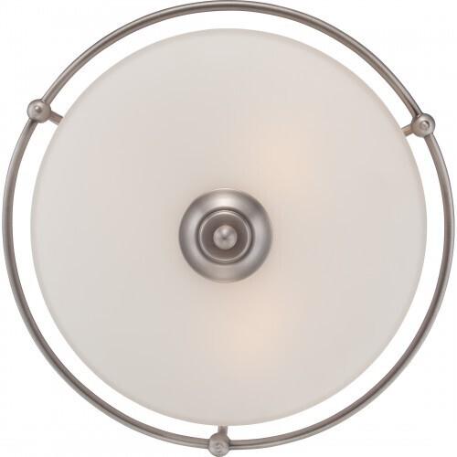 Quoizel GF1617AN Griffin Flush mount antq nikl 17"d Flush Mount