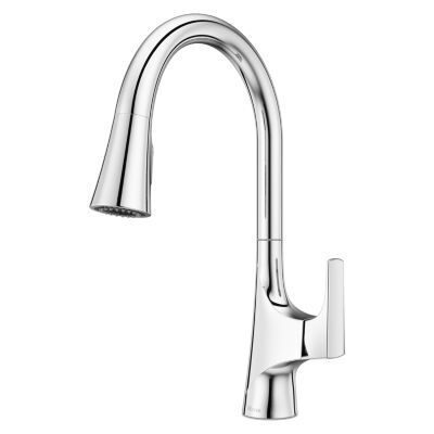 Pfister Polished Chrome 1-handle Pull-down Kitchen Faucet GT529-NRC