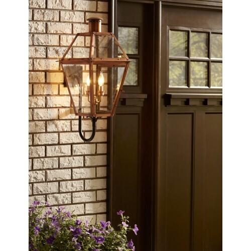 Quoizel RO8414AC Rue De Royal Outdoor wall lntrn aged copper Outdoor Lantern