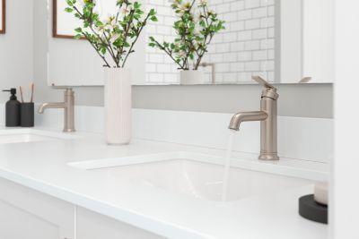 Pfister Brushed Nickel Single Control Bathroom Faucet LG42-COL0K