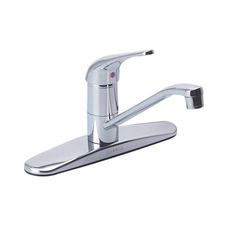 Gerber G0040210 Chrome Maxwell Single Handle Kitchen Faucet W/out Spray 1.75GPM