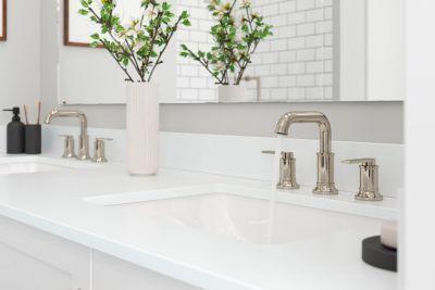 Pfister Polished Nickel 2-handle 8" Widespread Bathroom Faucet LG49-COL0D