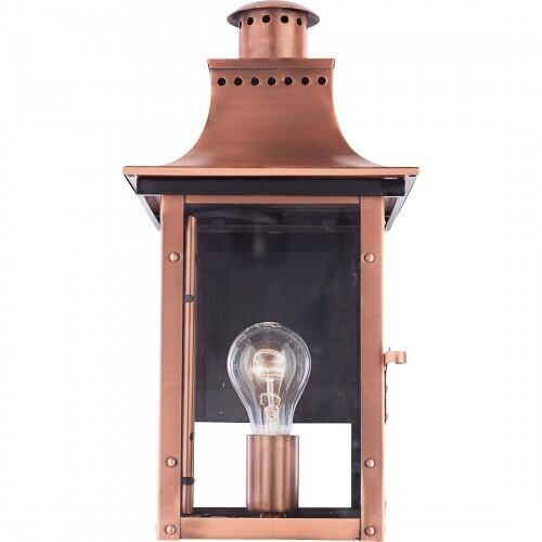 Quoizel CM8408AC Chalmers Outdoor wall lantern aged copr Outdoor Lantern