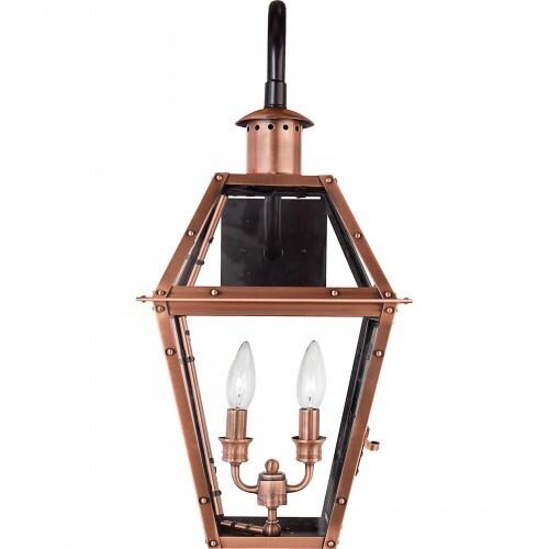 Quoizel RO8411AC Rue De Royal Outdoor wall lntrn aged copper Outdoor Lantern