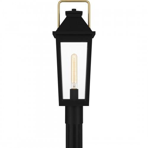 Quoizel BUK9007MBK Buckley Outdoor post 1 light matte black Outdoor Lantern