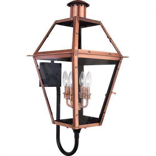 Quoizel RO8414AC Rue De Royal Outdoor wall lntrn aged copper Outdoor Lantern