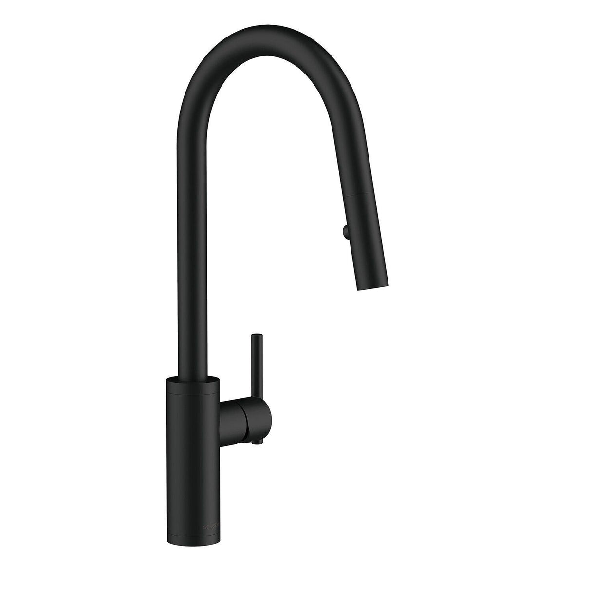 Gerber D454058BS Parma Cafe Single Handle Pull-down Kitchen Faucet - Satin Black