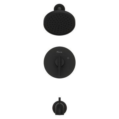 Pfister Matte Black 1-handle Tub & Shower Trim LG89-8NCB