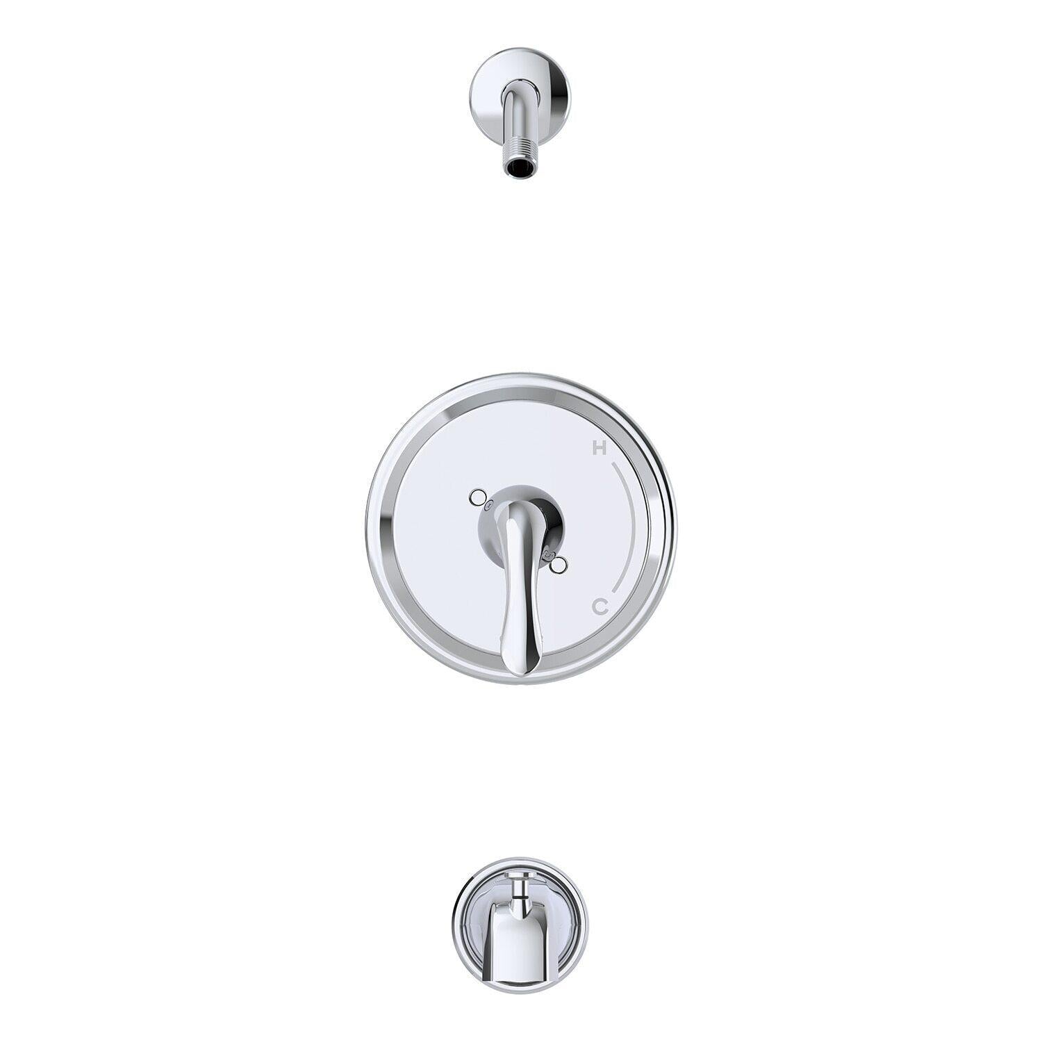 Gerber G00G9153LSBNTC Brushed Nickel Viper Single Handle Tub & Shower Trim Kit & TREYSTA(...