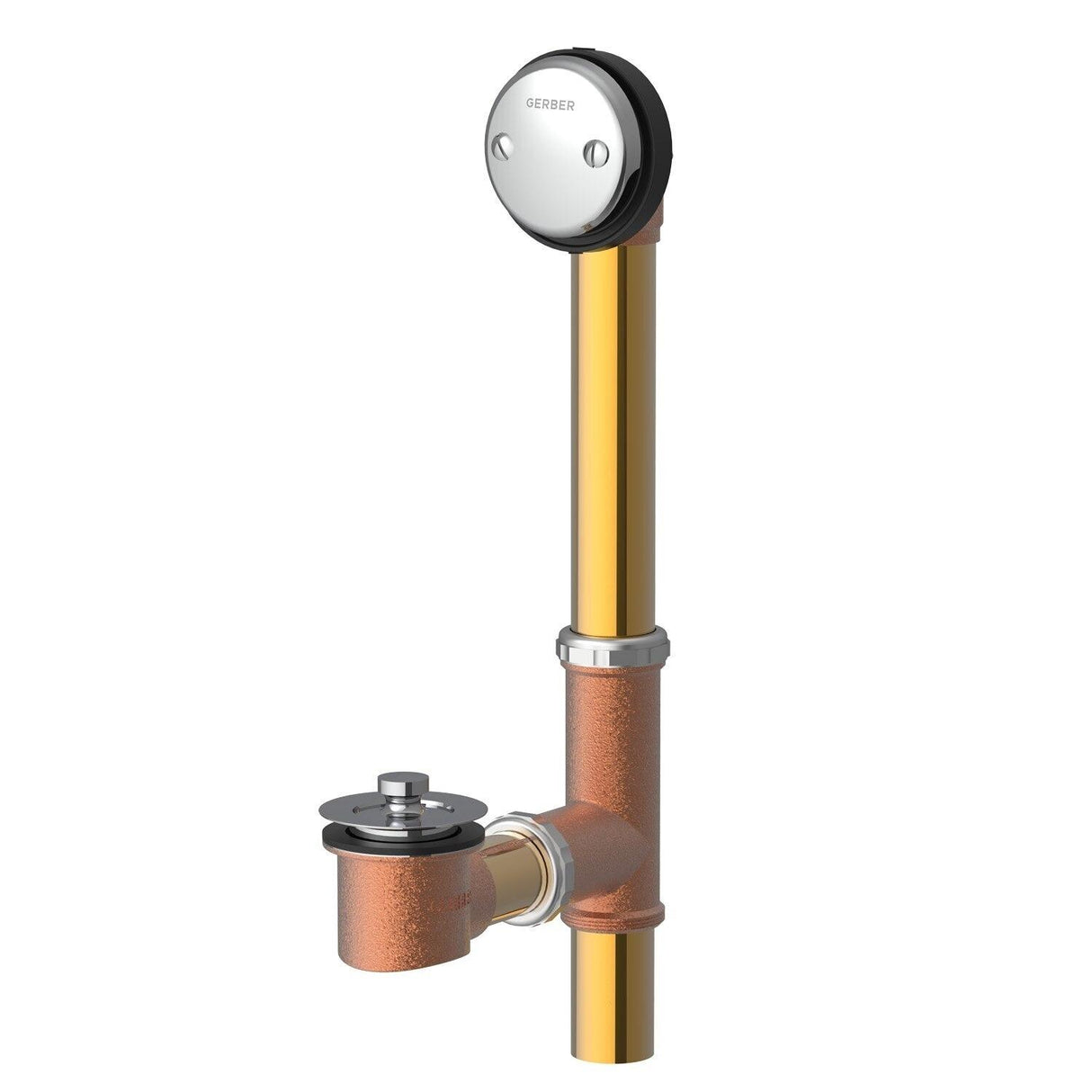 Gerber G0041855 Chrome Classics Lift & Turn Fit-all 20 Gauge Drain for STAND...