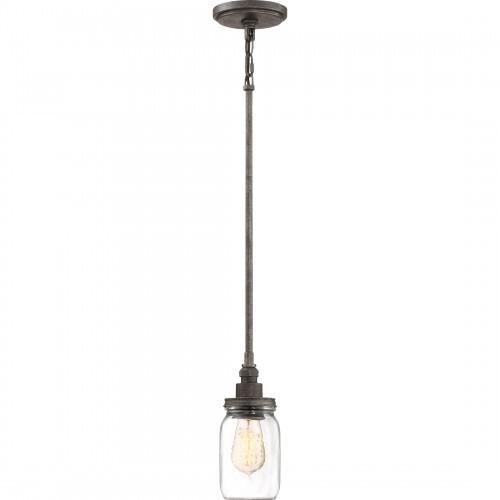 Quoizel SQR1504RK Squire Mini pendant rustic blk Mini Pendant