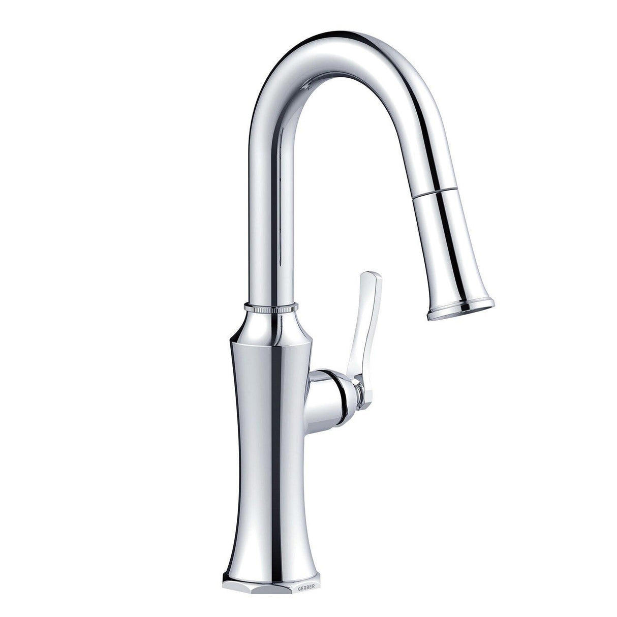 Gerber D150528 Chrome Draper Single Handle Pull-down Prep Faucet