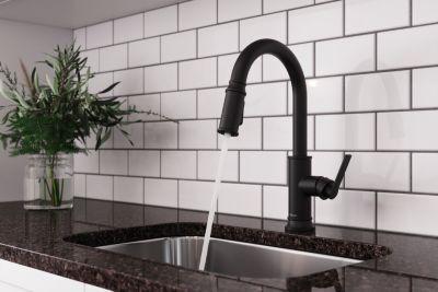 Pfister Matte Black 1-handle Pull-down Kitchen Faucet GT529-COLB
