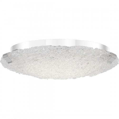 Quoizel PCWR1615C Winter Led 15"d semi flush plsh chrm Flush Mount