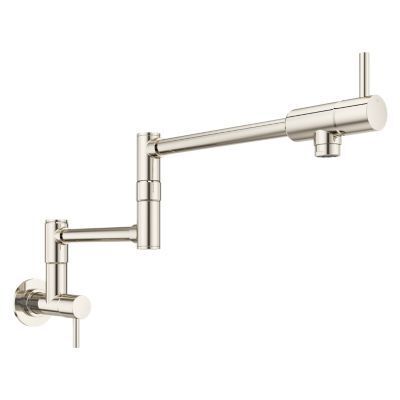 Pfister Polished Nickel 2-handle Pot Filler Faucet GT533-PFD