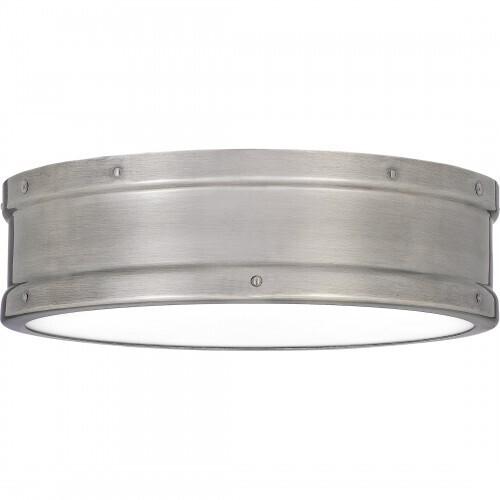 Quoizel QF5224AP Ahoy Flush mount led light antique polished n Flush Mount