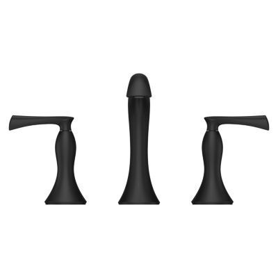 Pfister Matte Black 2-handle 8" Widespread Bathroom Faucet LG49-RH3B