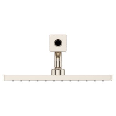 Pfister Polished Nickel 12 In. Square Showerhead, Arm and Flange