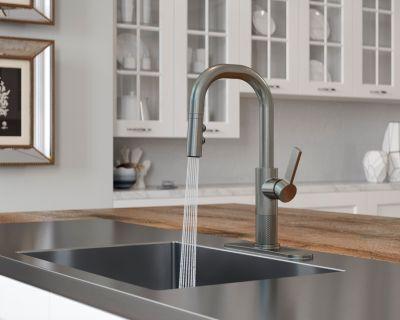 Pfister Stainless Steel 1-handle Pull-down Bar/prep Kitchen Faucet GT572-MTS