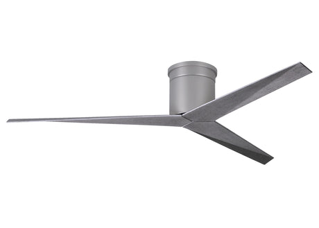 Matthews Fan EKH-BN-BW Eliza-H 3-blade ceiling mount paddle fan in Brushed Nickel finish with barn wood ABS blades.