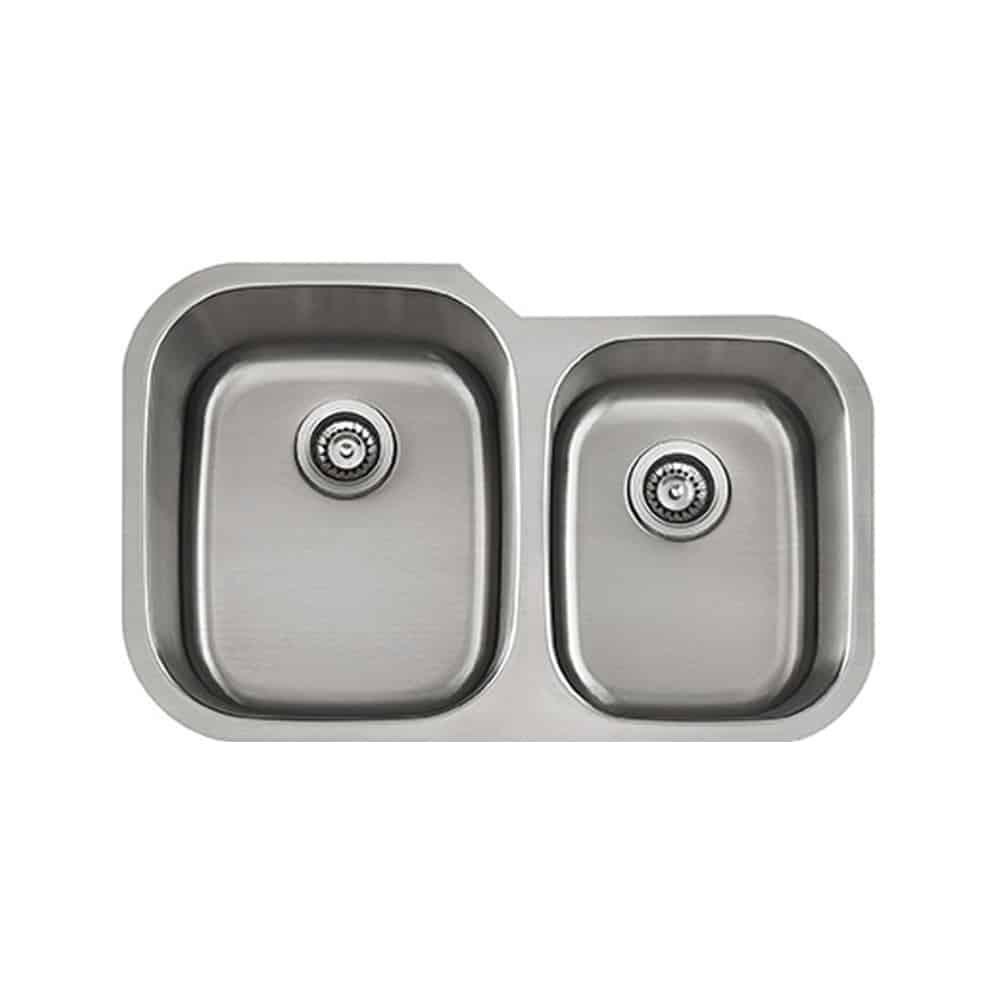Lenova SS-CL-D2L Undermount Double Bowl 32 x 21 x 9/8 - Brushed Satin