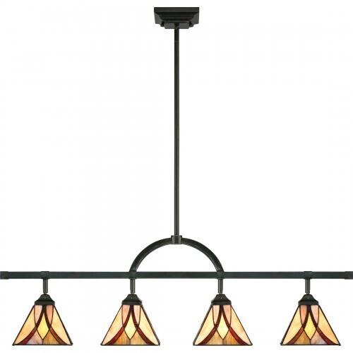 Quoizel TFAS1404VA Asheville Track light tiffany 43.5"w valiant bronz Track Light